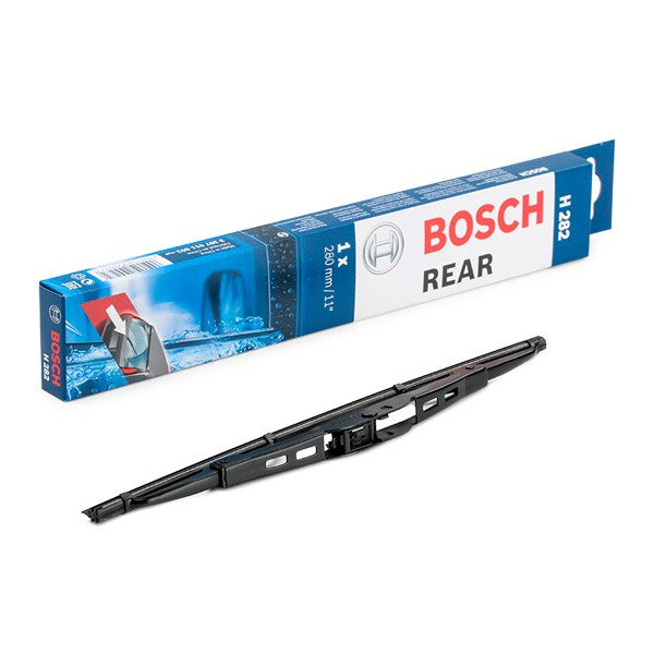 Bosch rear wiper blade with packaging on a white background